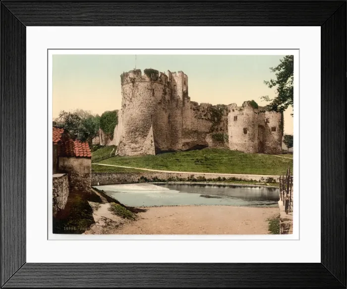 Framed Print : Castle, II, Chepstow, England Framed Print : Castle, II, Chepstow, England