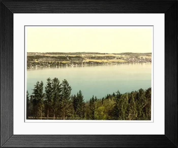 Framed Print : Rottmanshohe from Starnberg, Upper Bavaria, Germany Framed Print : Rottmanshohe from Starnberg, Upper Bavaria, Germany