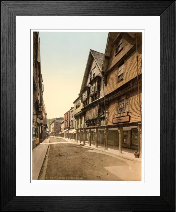 Framed Print : Butter Walk, Dartmouth, England Framed Print : Butter Walk, Dartmouth, England