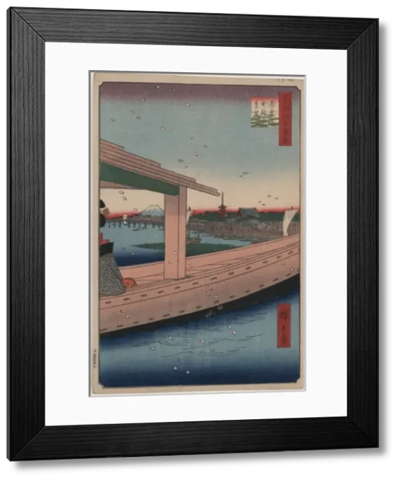 Framed Print : Distant view of Kinryuzan Temple and Azuma Bridge Framed Print : Distant view of Kinryuzan Temple and Azuma Bridge