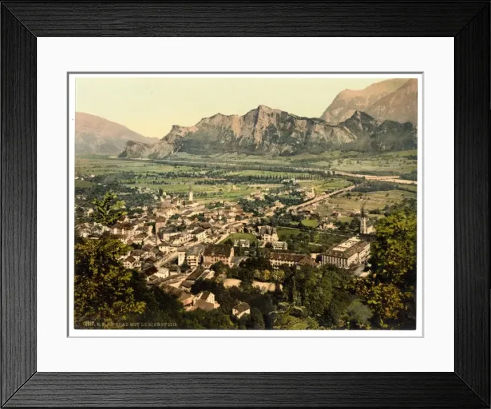 Framed Print : Ragatz, general view, St. Gall, Switzerland Framed Print : Ragatz, general view, St. Gall, Switzerland