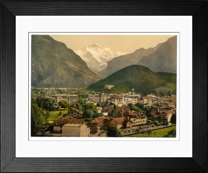 Framed Print : Interlaken, with Jungfrau, Bernese Oberland, Switzerland Framed Print : Interlaken, with Jungfrau, Bernese Oberland, Switzerland