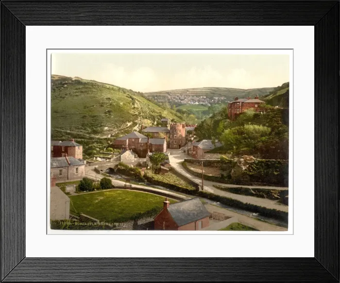 Framed Print : General view, Boscastle, Cornwall, England Framed Print : General view, Boscastle, Cornwall, England