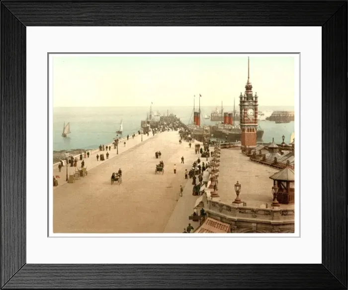 Framed Print : Douglas Pier, Isle of Man, England Framed Print : Douglas Pier, Isle of Man, England