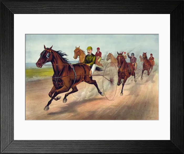Framed Print : A sure horse for the first money Framed Print : A sure horse for the first money