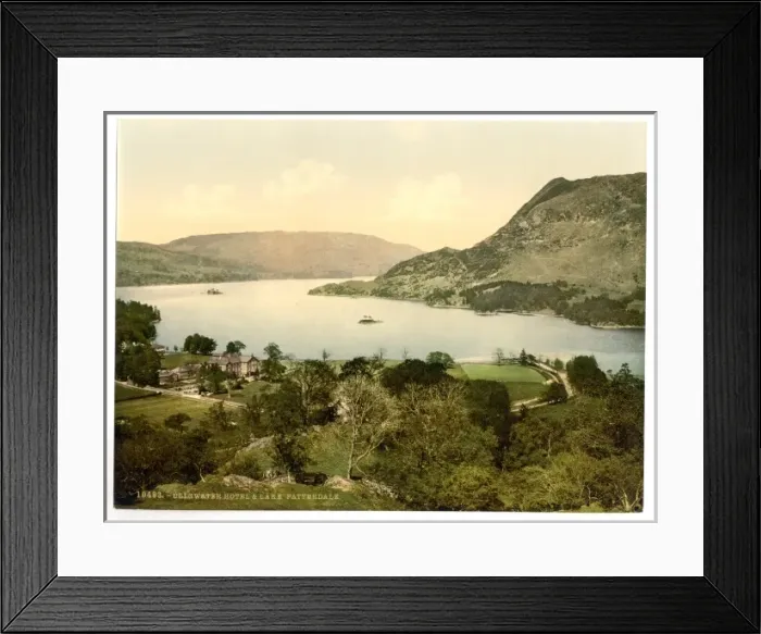 Framed Print : Ullswater, hotel and lake, Patterdale, Lake District, Englan Framed Print : Ullswater, hotel and lake, Patterdale, Lake District, Englan