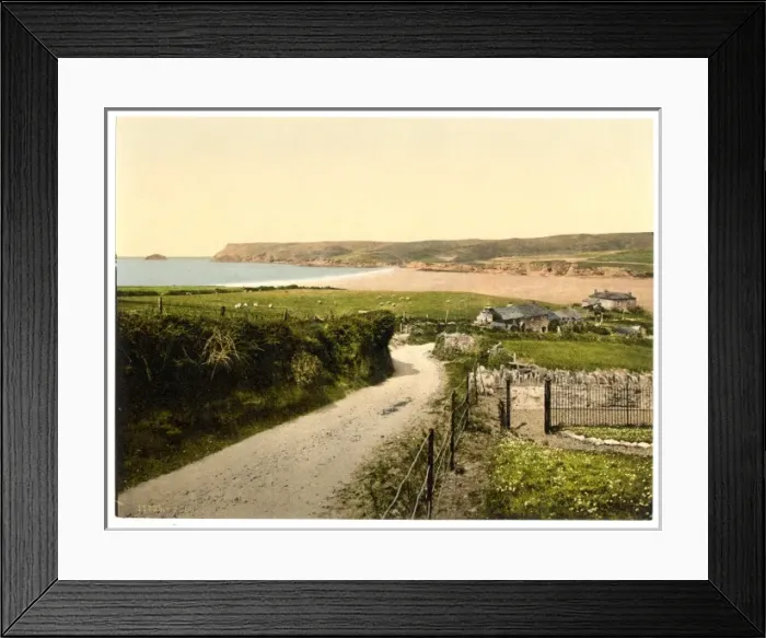 Framed Print : Polseath Bay, Cornwall, England Framed Print : Polseath Bay, Cornwall, England