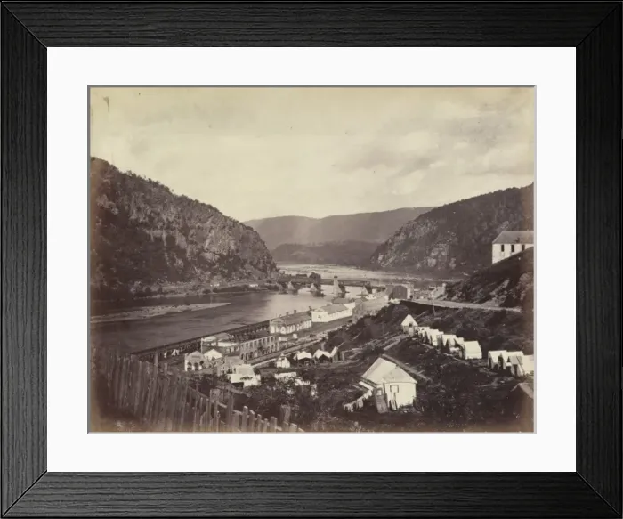 Framed Print : Meeting of the Shenandoah and Potomac at Harpers Ferry Framed Print : Meeting of the Shenandoah and Potomac at Harpers Ferry