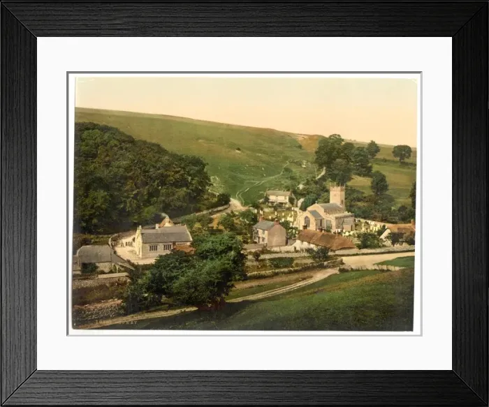 Framed Print : General view, Upwey, England Framed Print : General view, Upwey, England