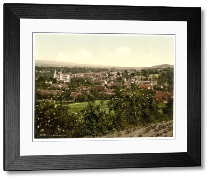 Framed Print : Gernrode from Schweler Wood, Hartz, Germany Framed Print : Gernrode from Schweler Wood, Hartz, Germany