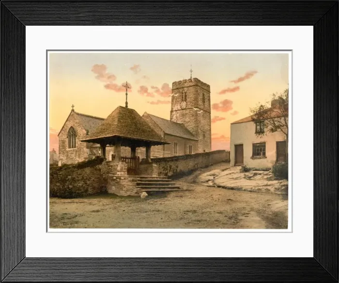 Framed Print : The Church, Morthoe, England Framed Print : The Church, Morthoe, England