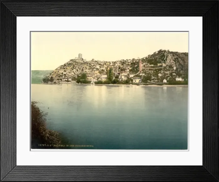Framed Print : Pocitelj, general view, Herzegowina, Austro-Hungary Framed Print : Pocitelj, general view, Herzegowina, Austro-Hungary