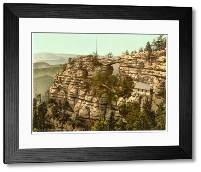 Framed Print : Prebischtor and the Kirkelstein, Bohemian Switzerland, Bohem Framed Print : Prebischtor and the Kirkelstein, Bohemian Switzerland, Bohem