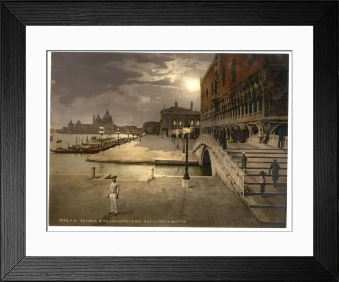 Framed Print : Doges Palace and St. Marks by moonlight, Venice, Italy Framed Print : Doges Palace and St. Marks by moonlight, Venice, Italy