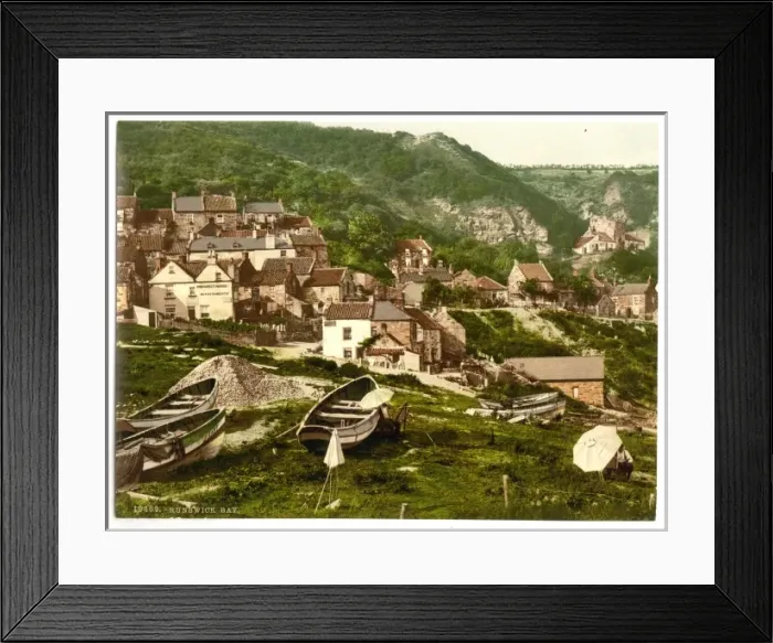 Framed Print : Whitby, Runswick Bay, Yorkshire, England Framed Print : Whitby, Runswick Bay, Yorkshire, England