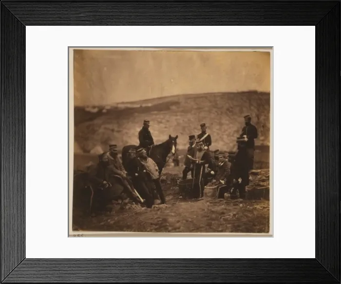 Framed Print : Group of officers, 8th Hussars