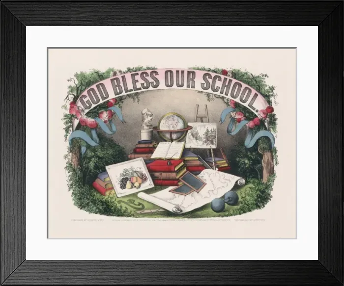 Framed Print : God bless our school Framed Print : God bless our school