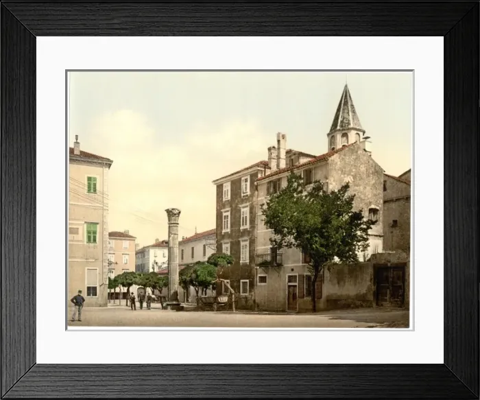 Framed Print : Zara, Colonna Square, Dalmatia, Austro-Hungary Framed Print : Zara, Colonna Square, Dalmatia, Austro-Hungary