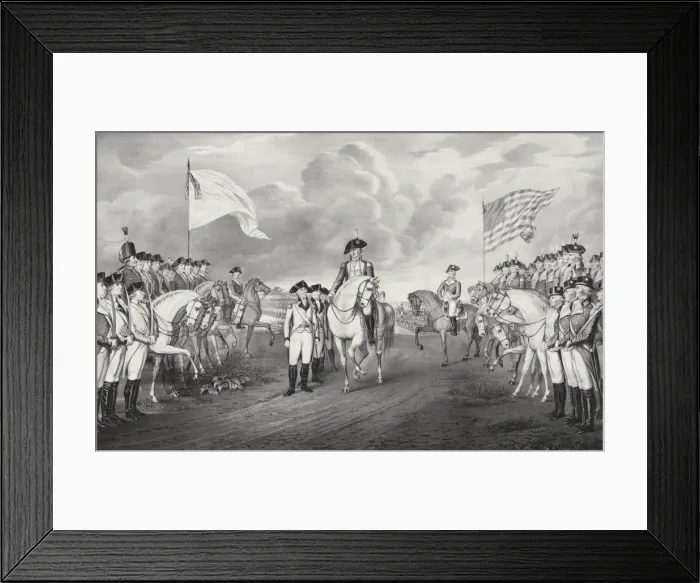 Framed Print : Surrender of Lord Cornwallis at Yorktown Va. Oct. 19th. 1781 Framed Print : Surrender of Lord Cornwallis at Yorktown Va. Oct. 19th. 1781