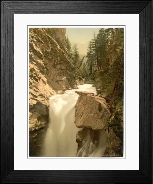 Framed Print : Zermatt, Gorner Gorge, Valais Alps of, Switzerland Framed Print : Zermatt, Gorner Gorge, Valais Alps of, Switzerland