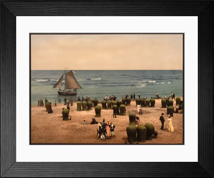 Framed Print : The beach, Scheveningen, Holland Framed Print : The beach, Scheveningen, Holland