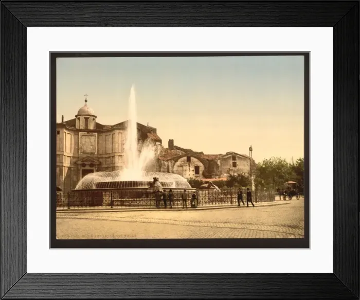 Framed Print : New Fountain and Diocletians Spring, Rome, Italy Framed Print : New Fountain and Diocletians Spring, Rome, Italy