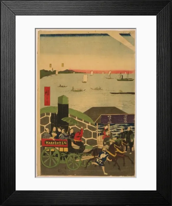 Framed Print : Famous places in Tokyo: real view of Takanawa Framed Print : Famous places in Tokyo: real view of Takanawa