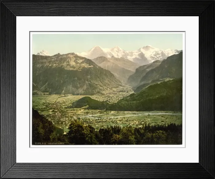 Framed Print : Beatenburg (i. e. Beatenberg), from Amisbuhl, Bernese Oberla Framed Print : Beatenburg (i. e. Beatenberg), from Amisbuhl, Bernese Oberla