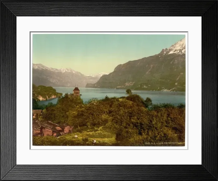 Framed Print : Lake of Brienz, Bernese Oberland, Switzerland Framed Print : Lake of Brienz, Bernese Oberland, Switzerland