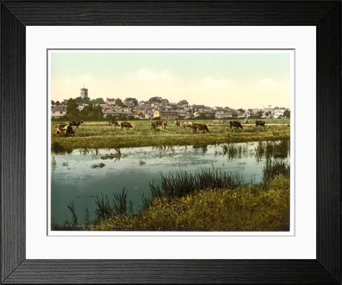 Framed Print : General view, Dorchester, England Framed Print : General view, Dorchester, England
