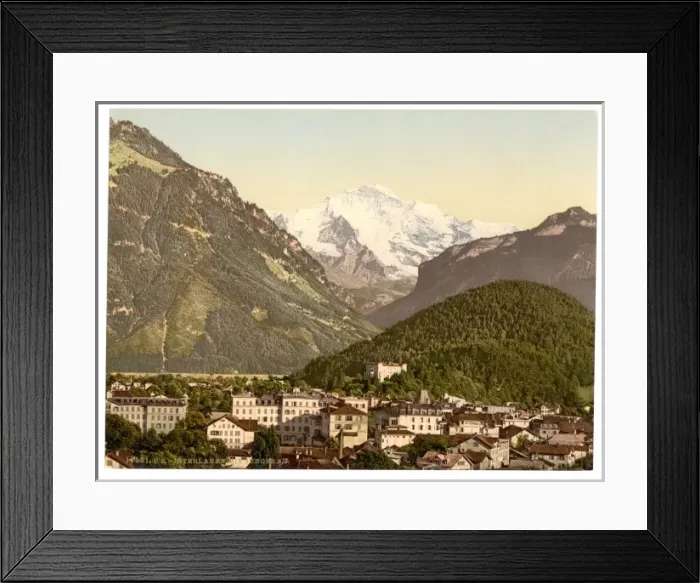 Framed Print : Interlaken, with Jungfrau, Bernese Oberland, Switzerland Framed Print : Interlaken, with Jungfrau, Bernese Oberland, Switzerland