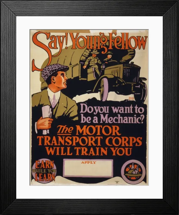 Framed Print : Say! Young fellow, do you want to be a mechanic? The Motor T Framed Print : Say! Young fellow, do you want to be a mechanic? The Motor T