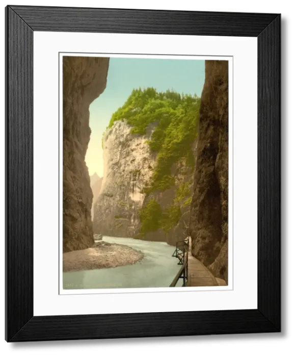 Framed Print : Lutschinen, Aare Ravine, III, Bernese Oberland, Switzerland Framed Print : Lutschinen, Aare Ravine, III, Bernese Oberland, Switzerland