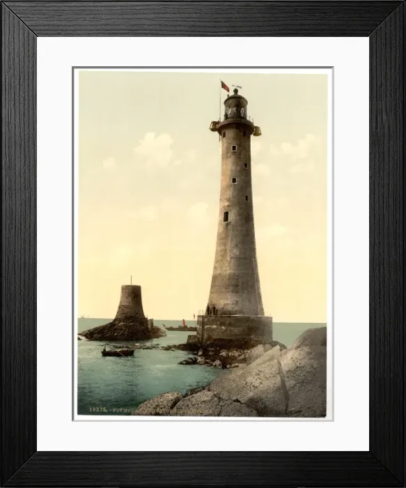 Framed Print : Eddystone Lighthouse, Plymouth, England Framed Print : Eddystone Lighthouse, Plymouth, England