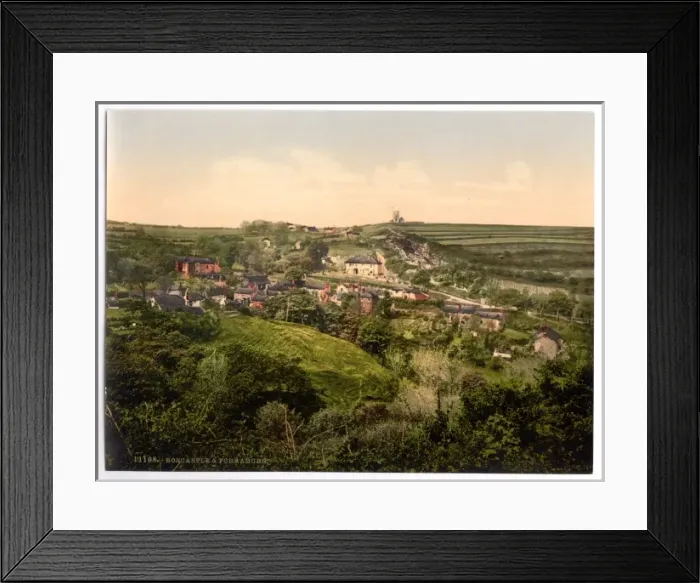Framed Print : Boscastle and Forraburg, Cornwall, England Framed Print : Boscastle and Forraburg, Cornwall, England