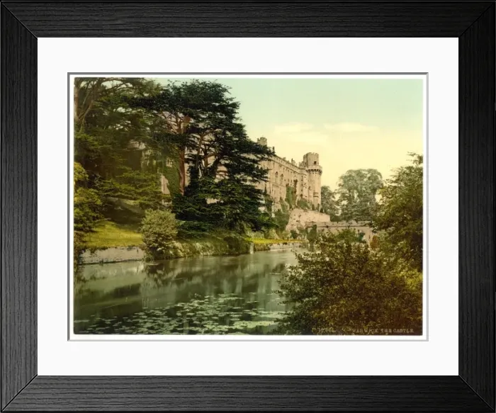 Framed Print : The castle from the river, Warwick, England Framed Print : The castle from the river, Warwick, England