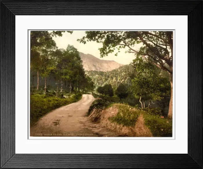 Framed Print : Loch Katrine Where Twines the Path, Trossachs, Scotland Loch Framed Print : Loch Katrine Where Twines the Path, Trossachs, Scotland Loch