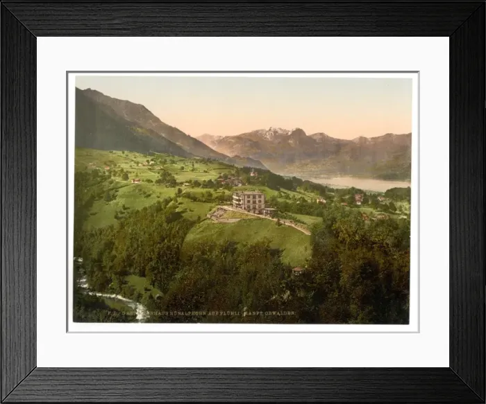 Framed Print : Gast and Kurhaus, Obwalden, Unterwald, Switzerland Framed Print : Gast and Kurhaus, Obwalden, Unterwald, Switzerland