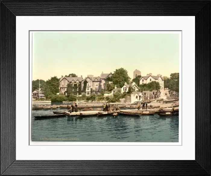 Framed Print : Windermere, Bowness, boat landing, Lake District, England Framed Print : Windermere, Bowness, boat landing, Lake District, England