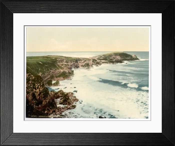 Framed Print : Newquay, Towan Head, Cornwall, England Framed Print : Newquay, Towan Head, Cornwall, England