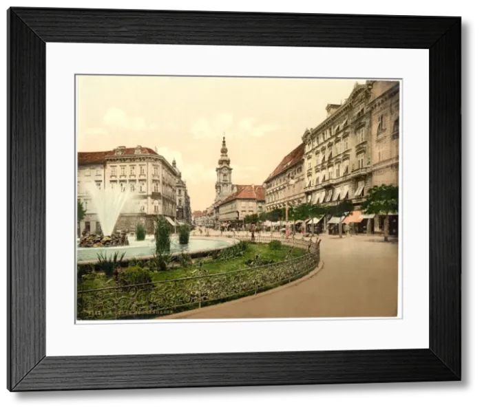 Framed Print : Graz, Herrengasse, Styria, Austro-Hungary Framed Print : Graz, Herrengasse, Styria, Austro-Hungary
