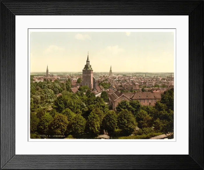 Framed Print : General view, Luneburg, Hanover, Germany Framed Print : General view, Luneburg, Hanover, Germany