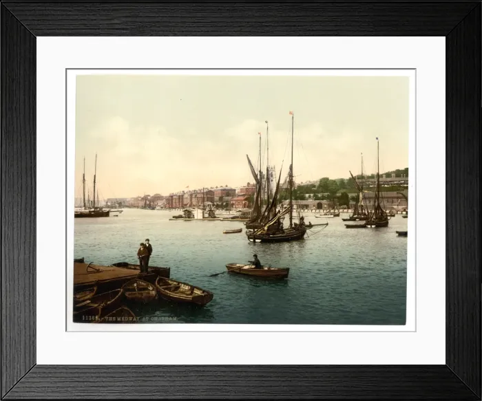 Framed Print : The Medway, Chatham, England Framed Print : The Medway, Chatham, England