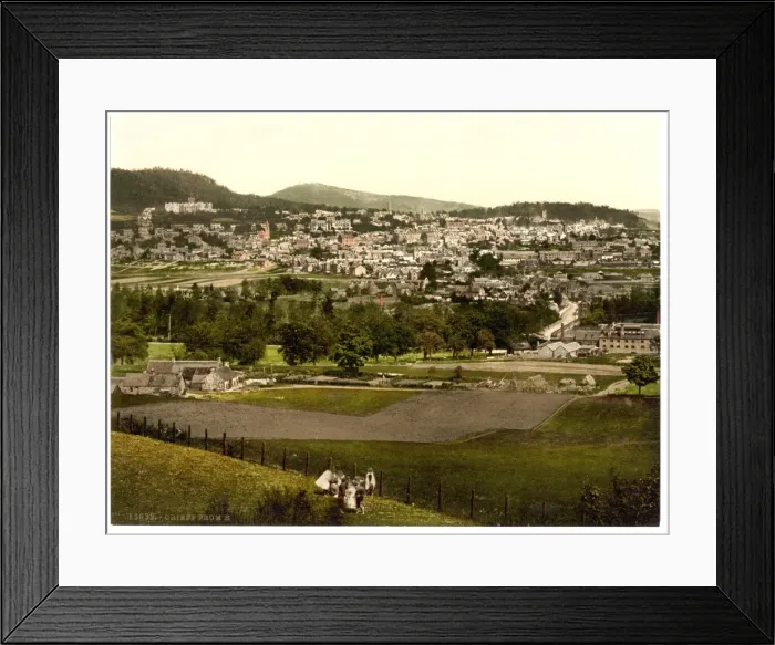 Framed Print : From south, Creiff (i. e. Crieff), Scotland Framed Print : From south, Creiff (i. e. Crieff), Scotland