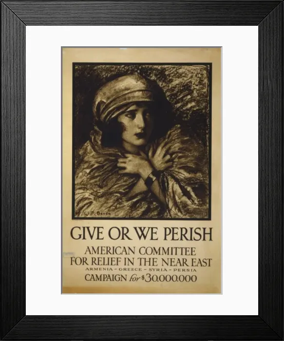 Framed Print : Give or we perish American Committee for Relief in the Near Framed Print : Give or we perish American Committee for Relief in the Near
