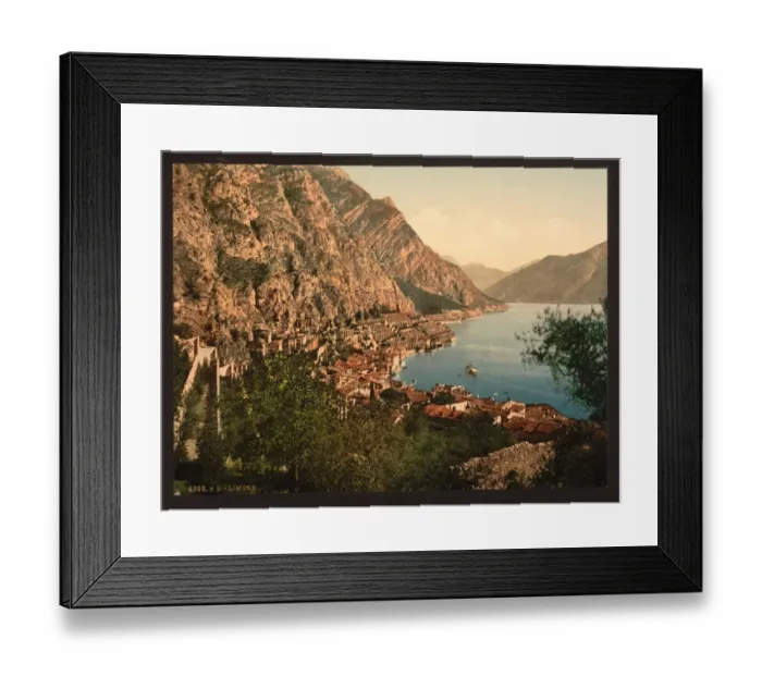 Framed Print : General view, Limone, Lake Garda, Italy Framed Print : General view, Limone, Lake Garda, Italy