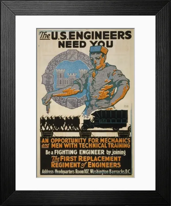 Framed Print : The US Engineers need you Framed Print : The US Engineers need you