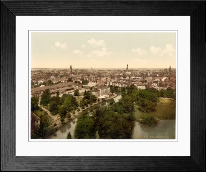 Framed Print : General view, Brunswick (i. e. Braunschweig), Germany Framed Print : General view, Brunswick (i. e. Braunschweig), Germany