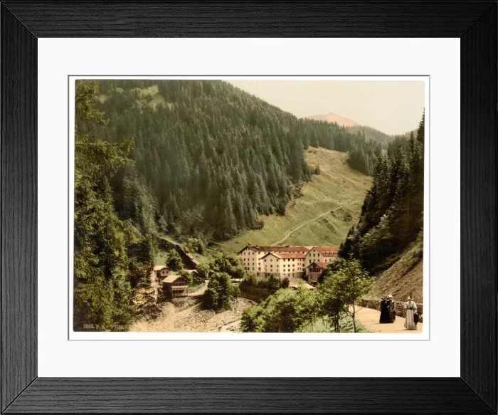 Framed Print : Pratigau, the Baths of Fideris, Grisons, Switzerland Framed Print : Pratigau, the Baths of Fideris, Grisons, Switzerland