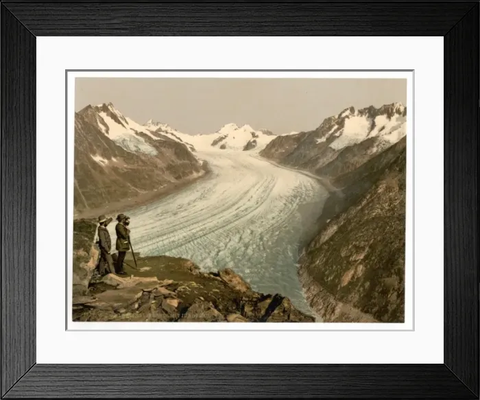 Framed Print : Eggishorn, Grand Aletsch Glacier, with Jungfrau, Monch and E Framed Print : Eggishorn, Grand Aletsch Glacier, with Jungfrau, Monch and E